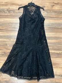 Issa & co black lace dress 8