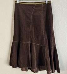 Margaret O’Leary Vintage Y2K Asymmetrical Midi Skirt Tiered Lagenlook Artsy M