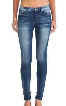 MOTHER Denim Women’s The Looker Ankle Fray Mid Rise Medium Wash Jeans Size 24.