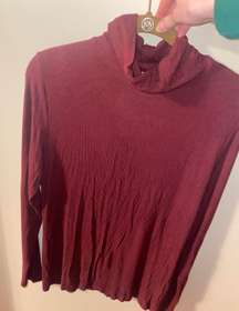 Maroon  Turtleneck Sweater XL