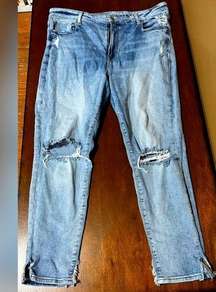 EUC American Eagle 18R Distressed Jeans