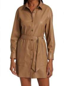 n:Philanthropy Ray Faux Leather Shirt Dress