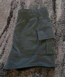 Green Soft Cargo Shorts