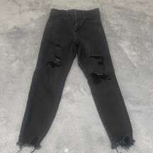🦅 Curvy Super Hi-Rise Jegging Crop Jeans Size 6 Short Distressed