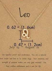 Leo Zodiac Sign Necklace