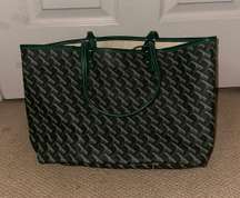 Green Leather tote bag