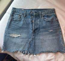 Denim Mini Skirt