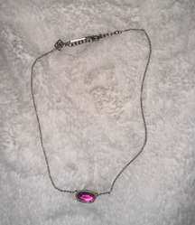 Necklace-Pink/Silver