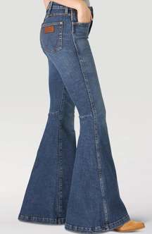 Retro Women’s High Rise Trumpet Flare Jeans