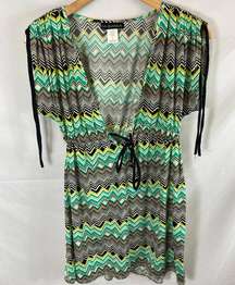 La Blanca Short Sleeve Swim Coverup Dress Size Large