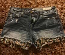 Tassel Denim Shorts