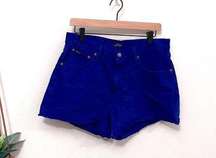 POLO Ralph Lauren Crosby Relaxed Denim Shorts Royal Blur Size 30