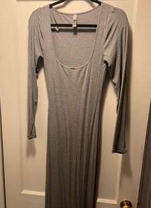 Gray Maxi Dress