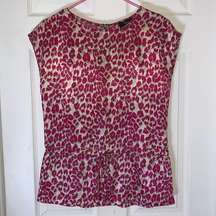 Aqua cheetah print tank