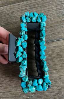 Handmade western turquoise claw clip