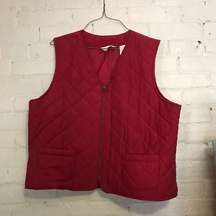 G.H. Bass & Co Vintage Dark Red Puffer Vest