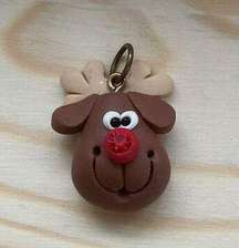 Rudolph The Red Nosed Reindeer Charm Pendant