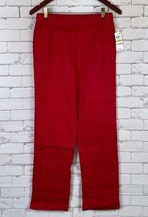 petite short red casual sweat pants- fleece NWT