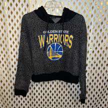 NBA Golden State Warriors cropped hoodie sweater size XL