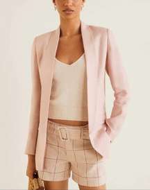 Mango Structure Linen Blazer