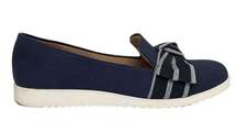 Lifestride Velocity Blue Canvas Slip On Flats