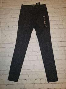 𝅺DKNY Women's Snake Printed High-Rise Skinny Ankle Jeans Size 0/25