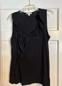 Coldwater Creek black ruffled tank