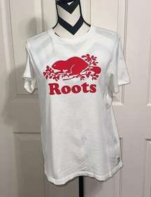 ROOTS Red Beaver Graphic T Shirt