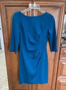 knit blue dress size 2