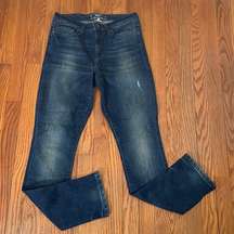 DKNY City Ultra Skinny Jeans Distressed Dark Wash size 4