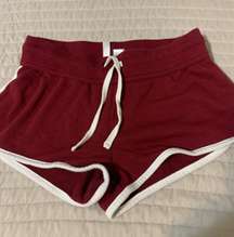 Maroon Short Shorts