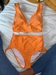 orange bikini set