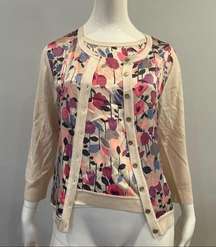 Cynthia Steffe Floral Tank Top & Matching Cardigan