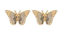 by BaubleBar gold Butterfly earrings new
