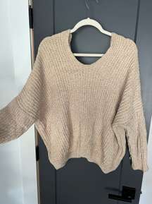 Knit Cozy Cream Sweater