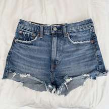 Abercrombie high rise mom short jeans