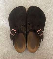Boston Suede Leather Clog