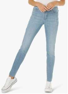 Lee Women's Slim Fit Skinny Leg Midrise Jean Women's 14 Light Wash