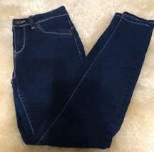 Dark blue denim skinny jeans size 9