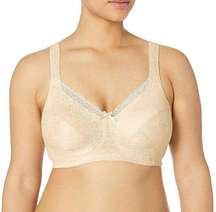 Playtex 36B Soft Taupe 18 Hour Gorgeous Lift Wirefree Bra E515 Post Surgery