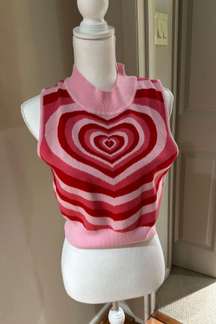 Heart Cropped Sweater