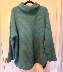 Abercrombie oversized chenille turtleneck sweater