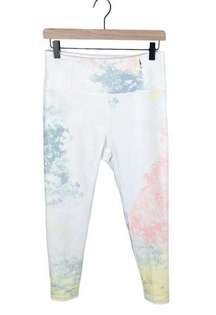 Calia Carrie Underwood High Waist Essential 7/8 Legging Tie Dye Lemon Ice Medium