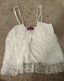 White Lace Tank Top