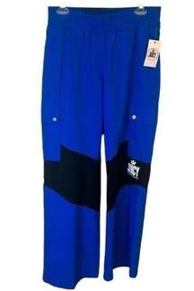 Juicy by  NEW royal blue lightweight active cargo pants ladies Med