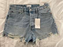 Distressed Denim Shorts