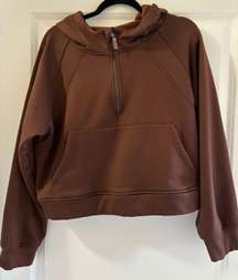 Brown Cropped Sweatshirt