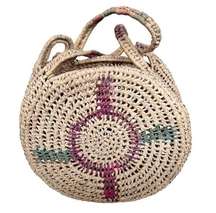 Straw Circular Boho Bag