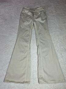 Pilcro Beige Flare Jeans Size 25P