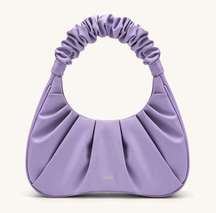 Gabbi Ruched Hobo Handbag in Purple